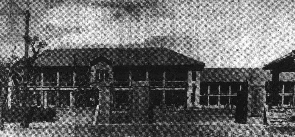 圖七　嘉義陸軍第14飛行聯隊正門。（1937年2月5日《台灣日日新報》第5版）