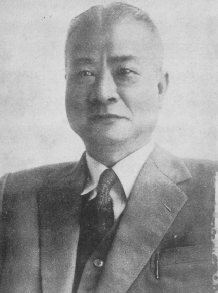 圖六　韓石泉於民國三十五年（一九四六）當選台灣省參議員第一屆參議員（選區台南市）。他在台南二二八事變期間曾拜訪廖駿業，請他支持台南市參議員侯全成參選台南市長。（來源：維基共享資源，公有領域）